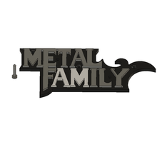 Metall Familie Schlüssel Ringe Halter Unterstützung Felsen Karikatur 3d print model - Mito3D
