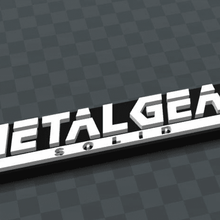 metal gear solid logo 3d game logos snake video games 3d_printing 3d print model - Mito3D