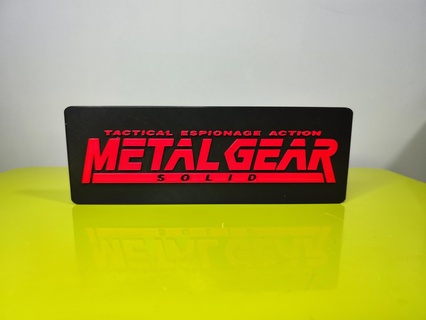 metallo Ingranaggio solido logo Metal Gear Solid ps1 psx psone ps psp Sony 3d print model - Mito3D