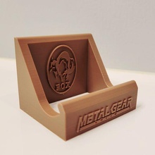 metal gear solid phone stand gadget mgs fox 3d print model - Mito3D