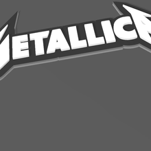 metallo portachiavi chiave squillare Metallica pendente musica 3d print model - Mito3D