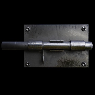 metal lock - latch scale 1 32 locking gate door house 3d print model - Mito3D