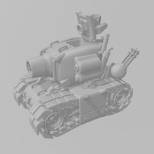 métal limace sv001 super véhicule metallug sega Jeu réservoir jouet rebelle 3d print model - Mito3D