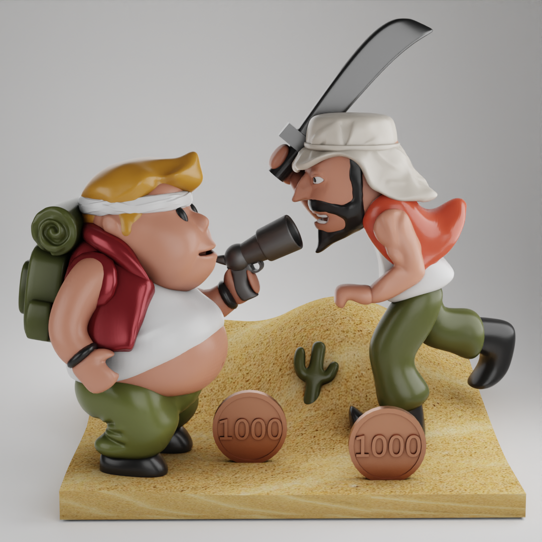 metal babosa diorama marco capcom soldado guerra juguete arcada armadura tanque grande shiee regalo apoya maravilla figura figurilla vídeo juego 3d modelo 3D print model - Mito3D