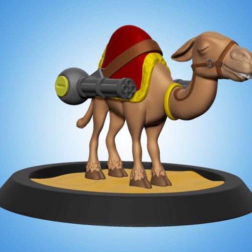 metal slug sv-camel game free x cartoon animal camel toy 3D print model - Mito3D