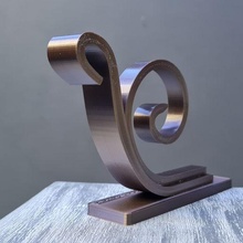 metallo lumaca arte decorazione oggetto design 3d print model - Mito3D