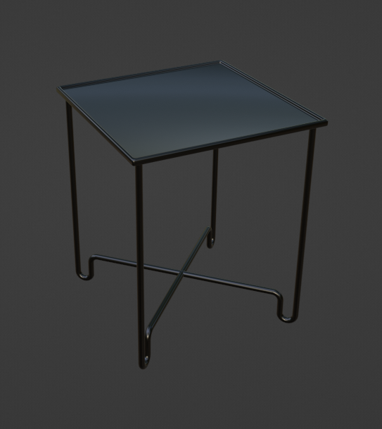 metallo tavolo piazza 3D print model - Mito3D