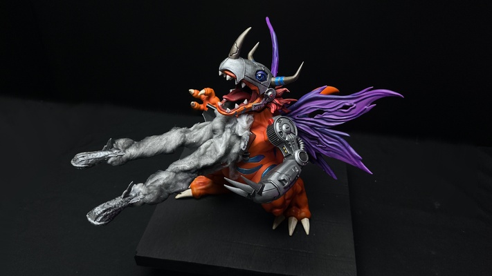 metalgreymon digimon metal greymon digievolucionar juego juguetes coleccionable 3dprint aventuras continuar miniaturas figuritas stl 3d print model - Mito3D