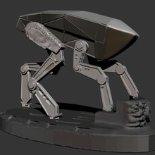 metalero fanart modelo varios blackmirror serie a italiana perro el robot 3d print model - Mito3D