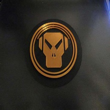 metalheadz coaster art signs logos goldie drum & bass 3d print model - Mito3D