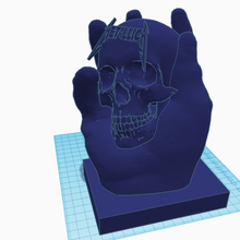 metallica grua Arte cráneo esqueletos muerte música esqueleto 3d print model - Mito3D