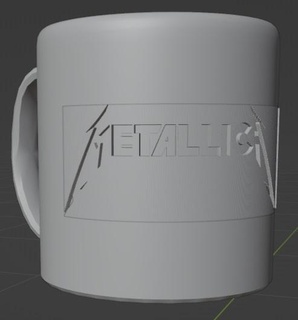 Metallica Tasse 3d print model - Mito3D