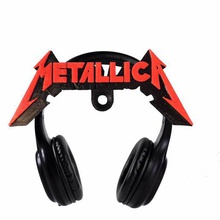 metallica headphone holder gadget music rock band play 3d print model - Mito3D