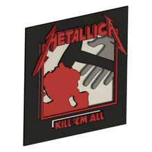 metallica kill em 3d album 3d print model - Mito3D