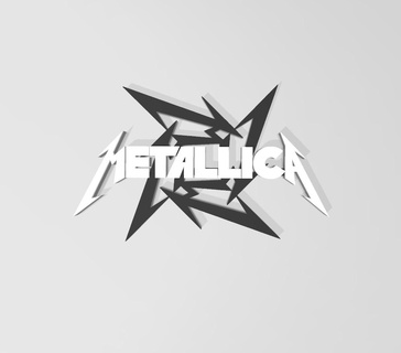 Metallica logo Roche métal musique concert groupe allemand emo gothique rockers 3d print model - Mito3D