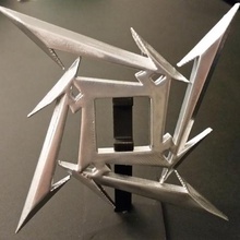 metallica ninja yıldızı sanat 3d print model - Mito3D