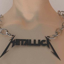 metallica pendant necklace fashion rock music metal 3d print model - Mito3D