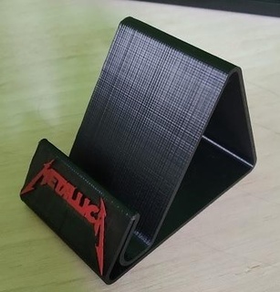 Metallica Unterstützung Telefon Ausführung 2 schwer Felsen Stand Zelle 3d print model - Mito3D