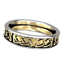 Metalle keltisch Ring fem Auflage Schmuck Knoten Kelte Gold Silber 3d print model - Mito3D
