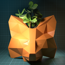 métamasque Renard vase art étoile éthérée Bitcoin crypto succulent 3d print model - Mito3D