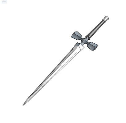 métaphore réimaginer inspiré épée personnage 3d print model - Mito3D