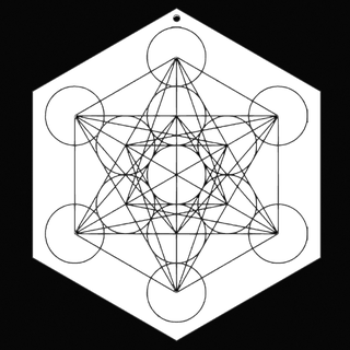 métatron cube géométrie sacré d'or rapport phi mathématiques 3d print model - Mito3D