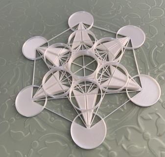 Metatron küp sembol geometri çokyüzlü platonik katı kutsal 3d print model - Mito3D