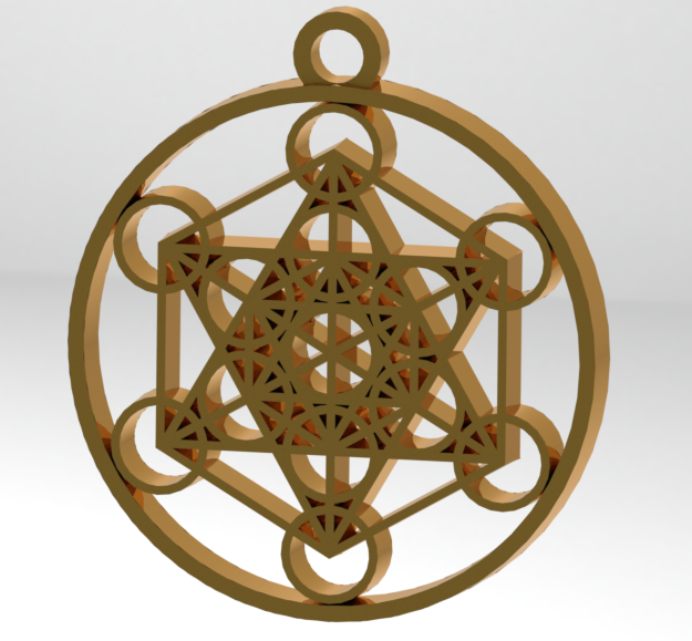 metatron pendant jeweler's jewelry gift 3D print model - Mito3D