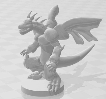 meteor b dragon yugioh dungeon dice monsters says ddm 3d print model - Mito3D