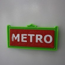 metro mıknatıs gadget mıknatıslar 3d print model - Mito3D