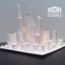 Metropole Architektur 3d ville paysage urbain fabricant Roboter mtropole mannequin futur rtroactif silhouette isaac budmen art dco grande 3d print model - Mito3D