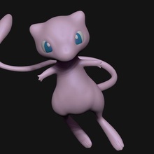 mew cuts pokemon anime pikachu mewtwo legendary sculpt toy dog 3d print model - Mito3D