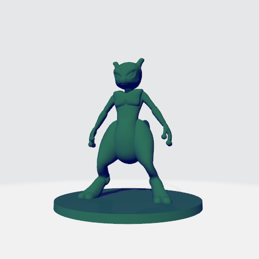 mewtwo pokemon mew 3D print model - Mito3D