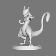mewtwo - figura 3d pokemon a arte nintendo mew 3d print model - Mito3D