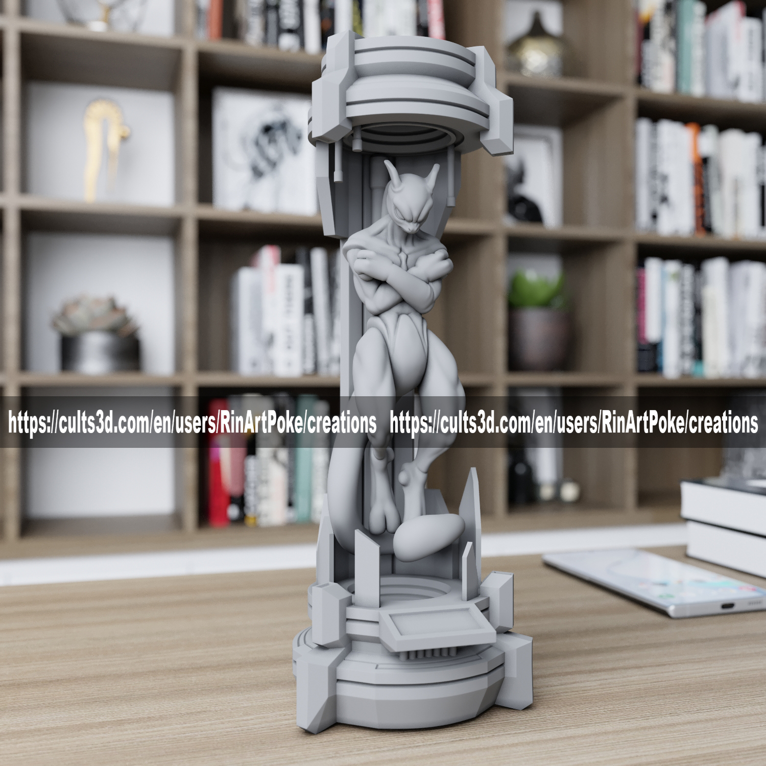 mewtwo in laboratuar pokemon oyun sincap pikaçu charmander bulbasaur anime batman oyuncak kafese koymak pokeball 3D print model - Mito3D