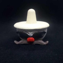 mexic chico titular de la copa elementos jarrón decorativo casa méxico mexicano florero receta decorativos los bigotes sombrero cara objeto contenedor 3d print model - Mito3D