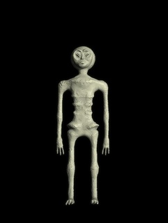 mexicano extraterrestre cuerpo Víspera Santos figura miedo OVNI decoración divertido partido ufología 3d print model - Mito3D