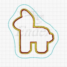 mexican pi ata cookie cutter bakery 3d print model - Mito3D