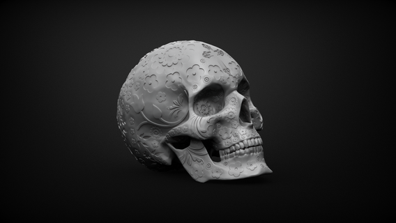 mexicain skull calaca crâne Mexique jour morts morte 3d print model - Mito3D