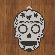 mexicano cráneo llavero 3d print model - Mito3D