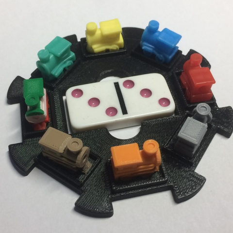 mexicana de tren domino hub juego cubo del 3D print model - Mito3D