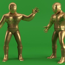 mexican wrestler various toy mexicanwrestler 3d print model - Mito3D
