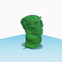 mexican yoda lampshade skull 3d print model - Mito3D