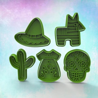 mexico cookie cutter set 3d print model - Mito3D