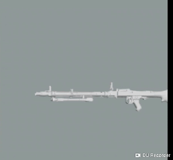 34 máquina arma fogo modelo real Tamanho 1 escala montado partes wwii 3d print model - Mito3D