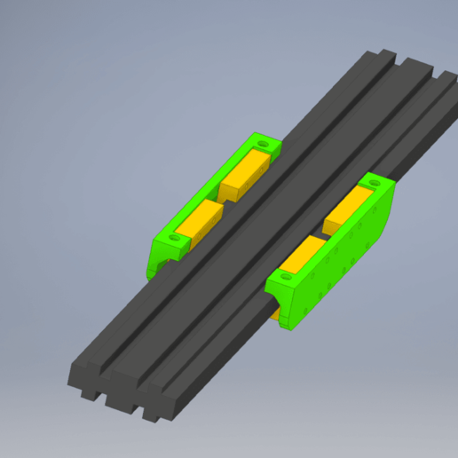 mgn12 linear rail adapter cr10 mini y-Achse tool 3d-Drucker Teile die 3D print model - Mito3D