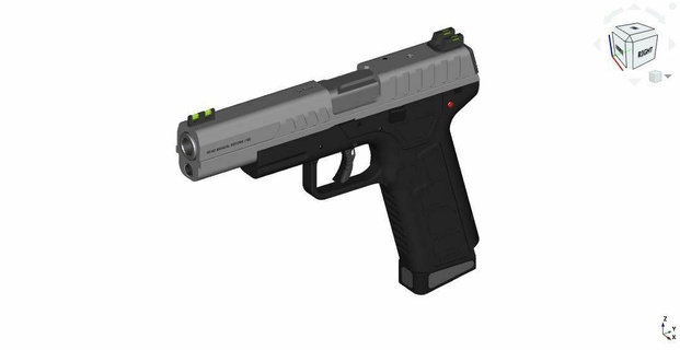 mgp 1 9x19mm prototipo wip m1911 1911 9mm tt33 tokarev arma airsoft juguete pistola guntoy partes juego réplica 3d print model - Mito3D