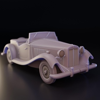 mgtd classic car Art mg british sports hotwheels automobile printable collector 3d print model - Mito3D