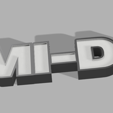 mi di benannt Kunst 3d print model - Mito3D