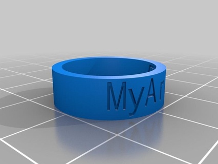 mia ring customized rings 3d print model - Mito3D